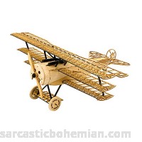 3D Assembly Puzzle DIY Fokker DR1 Model Plane Wooden Craft Kit Laser-Cut Balsa Airplane Kits to Build for Adults Creative Brain Teaser Jigsaw Puzzles Model Aircraft Construction Set for Home Decor Fokker-dr1 B07KSD579N